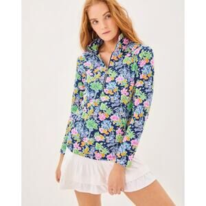 Lilly Pulitzer x Disney Parks Lilly Loves Disney Skipper Popover Top Navy XL NWT